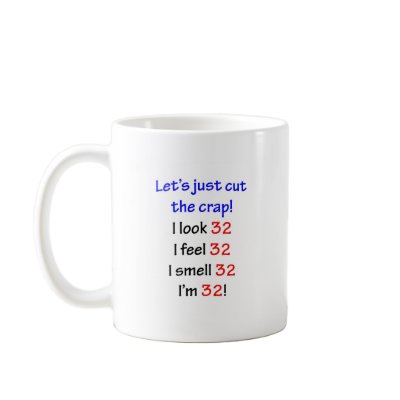 32  Let's cut the crap Coffee Mugs by oddballbirthdays