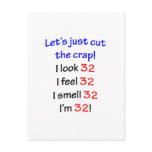 32  Let's cut the crap