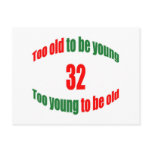 32 Too Old Postcards