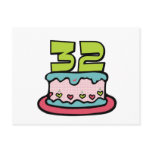32 Year Old Birthday Cake Post Cards
