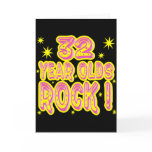 32 Year Olds Rock! (Pink) Greeting Card