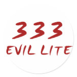 333 Evil Lite stickers