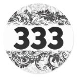 333 ROUND STICKER