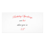 33 Birthday Spanking Customized Photo Card