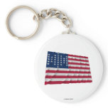 33-star flag, Fort Sumter garrison pattern Keychain