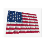 33-star flag, Fort Sumter storm pattern Postcards