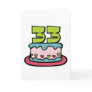 33 Year Old Birthday Cake Cards