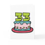 33 Year Old Birthday Cake Greeting Cards