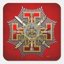 33rd Degree: Sovereign Grand Inspector General Square Sticker