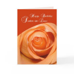3415 Sister-in-Law Rose Religious Birthday Greeting Card