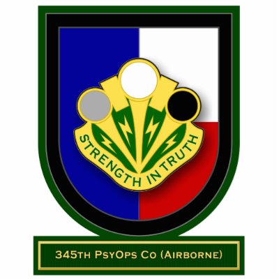 345th Psychological Operations Co - Airborne flash Photo Cut Out by a2zgraphicsworks