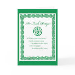3489 St. Pat's Day IRISH PRAYER Greeting Card