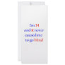 34 never gone blind customized rack card