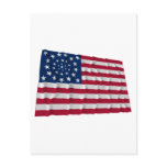 34-star flag, Wreath pattern, outliers Post Cards