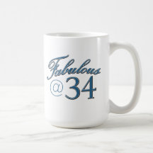 34 year old birthday designs coffee mugs