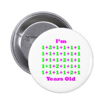 34 Years Old Magenta Gr Button