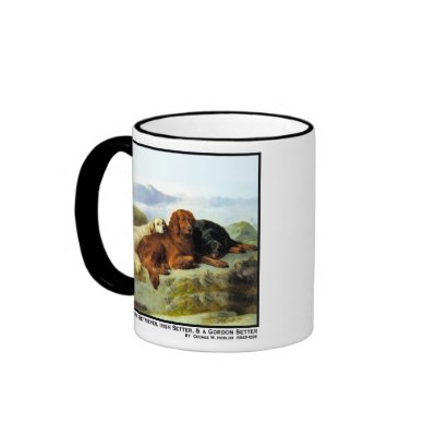 34b Golden Retriever,Irish Setter and Gordon Sette Coffee Mug by VintagePets