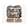 350 L98 Corvette Engine Postcard