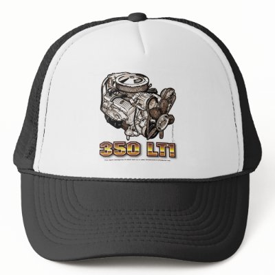 350 LT1 Corvette Engine Trucker Hat by Scott427