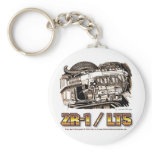 350 LT5 ZR1 Corvette Engine keychains