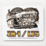 350 LT5 ZR1 Corvette Engine mousepads