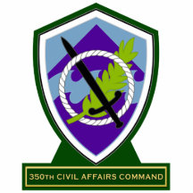 350th Civil Affairs Command SSI Photo Sculpture