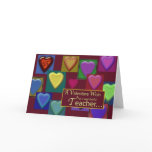 3545 Valentine Block of Hearts Teacher Cards
