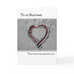 3553 Boyfriend Valentine's Day Heart Greeting Card