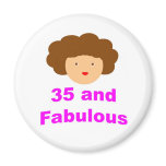 35 and fabulous refrigerator magnets