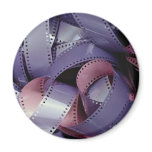 35 mm black and white film refrigerator magnets