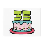 35 Year Old Birthday Cake Post Cards