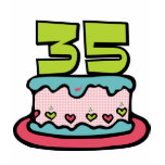 35 Year Old Birthday Cake t-shirts