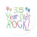 35 Year Olds Rock ! stickers