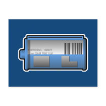 35mm Film Canister Postcard (blue background)
