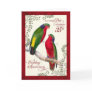 35th Wedding Anniversary Vintage Lorikeet Parrots Greeting Cards