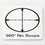 360 No Scope Video Game Joke FPS mouse pad mousepads