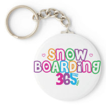 365 Snow Boarding Keychain