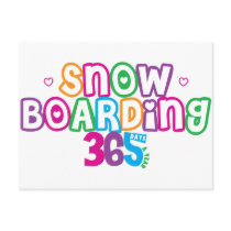 365 Snow Boarding Postcards