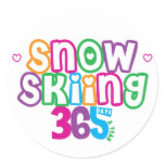 365 Snow Skiing Stickers