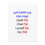 36  Let's cut the crap Post Cards