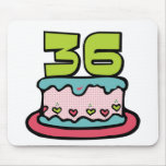 36 Year Old Birthday Cake mousepads
