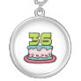 36 Year Old Birthday Cake Pendants