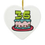 36 Year Old Birthday Cake Christmas Ornament
