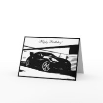 370Z car themed Birthday Card