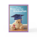 3734 Kindergarten Graduation Teddy Bear Greeting Cards