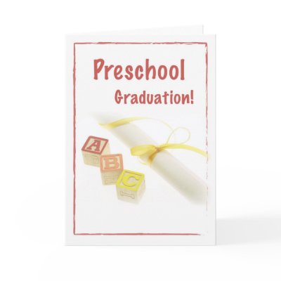 3735 Preschool Graduation Cards by sandrarosecreations