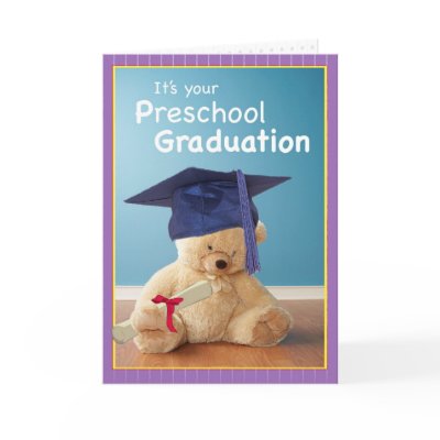 3746 Preschool Graduation Card by sandrarosecreations