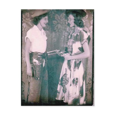 37 Cowgirl Vintage Postcard Reproduction by postcardsfromtheedge