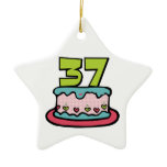 37 Year Old Birthday Cake Ornaments