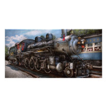 385 - Train - Steam - 385 Fully restored Photo Card